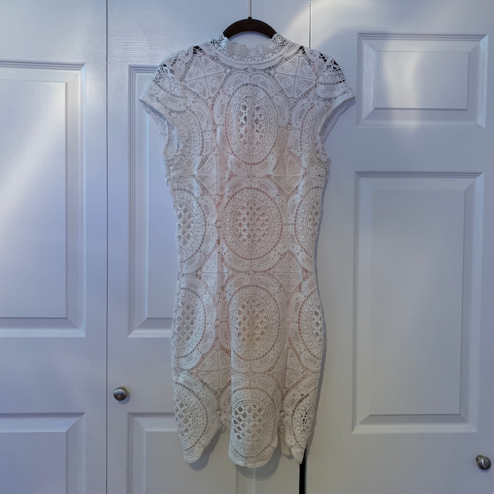 White lace dress